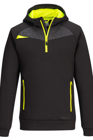 DX467 - DX4 Hoddie med halv dragkedja Svart