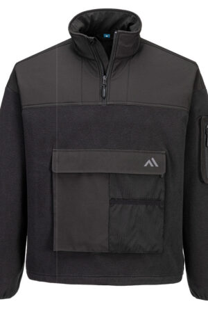 KX378 - KX3 1/4 Zip Fleece Svart