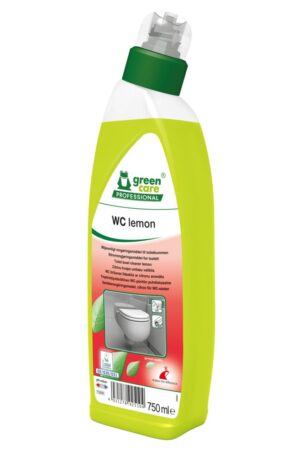 Toalettrengörare Green Care Professional, 750 ml, lemon, med färg och parfym (Kartong/10st)