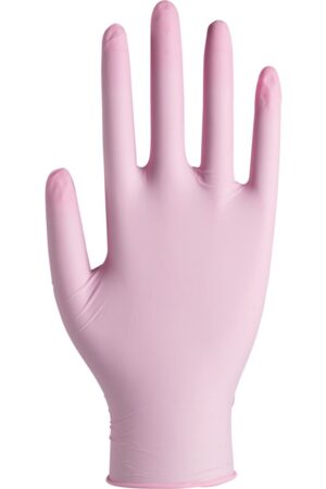 ABENA Classic Sensitive – Puderfria nitrilhandskar, rosa (1000 st/kartong)