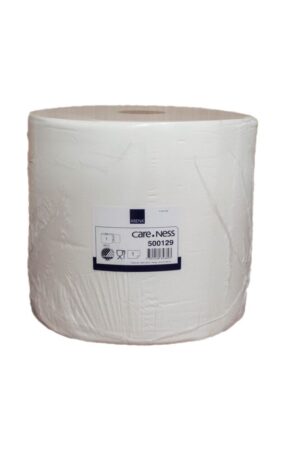 Industrirulle, 1-lager – 1000 m x 29,5 cm, vit, nyfiber (kartong/1rl)