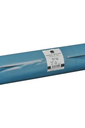 Sopsäck Co-Ex – Blå, 125 L, LDPE, 115 x 75 cm, dubbel bottensvets (6 rullar/kartong)