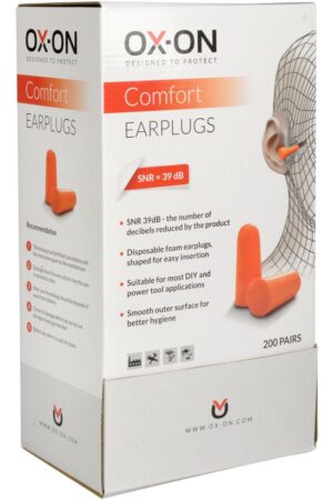 OX-ON Engångsöronproppar Comfort, 200 par