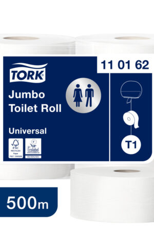 Tork T1 Universal Jumbo 1 lager Toalettpapper, Kvantitet: 6 rullar