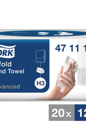 Tork H3 Advanced C-vikt 2-lag Handduk, Kvantitet: 2,400 Styck