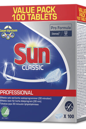 Maskindiskmedel Sun Professional, tabl. Refill, 100 tabs