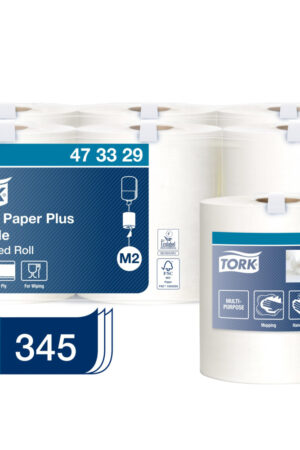 Tork M2 Plus 2-lag Avtorkningspapper Centrummatat Bärbar (6/rullar)