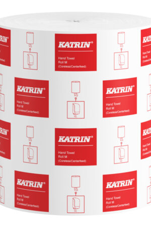 Avtorkningspapper Katrin Classic M 1-l Centrummatad 320m vit, Kvantitet: 6 rullar