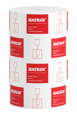 Avtorkningspapper Katrin Classic S 1-l Centrummatad 116m vit, Kvantitet: 12 rullar