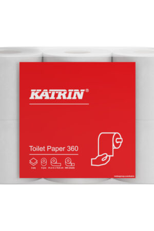 Toalettpapper Katrin Basic 360 50m 2-l naturell vit, Kvantitet: 42 rullar