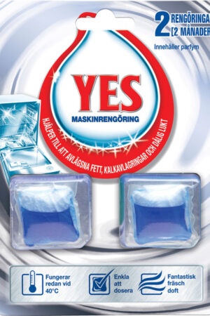 Diskmaskinrengöring Yes Powerclean,2-pack, Kvantitet: 14 Styck
