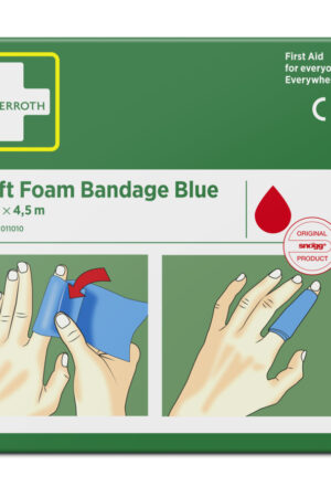 Cederroth Soft Foam Bandage Soft Foam bandage, blå 6cm x 4,5m Cederroth