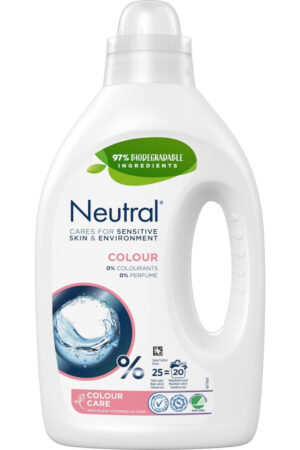 Neutral Colour Flytande Tvättmedel 1L, Kvantitet: 6 flaskor