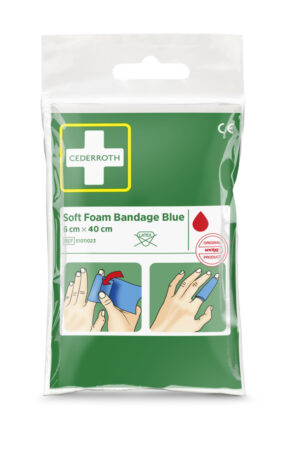 Cederroth Soft Foam Bandage Soft Foam Pocketsize Blå 6cm x40cm