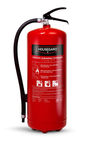 Housegard Brandsläckare pulver Brandsläckare, Housegard PE12HR-A pulver 12kg