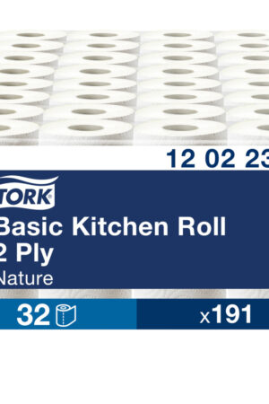 Tork Basic 2 lager Köksrulle, Kvantitet: 32 rullar