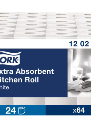 Tork Extra Plus 2 lager Köksrulle Plus 2-lag 15m vit bredd 23cm, FSC (24/rullar)