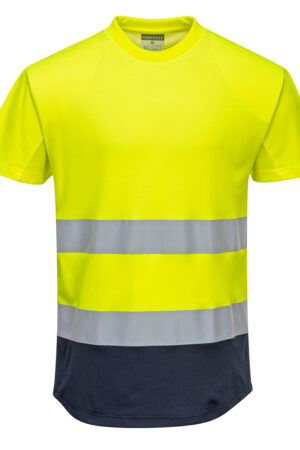 C395 - Tvåfärgs Mesh T-shirt