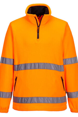 F302 - Hi-Vis Fleece med 1/2 dragkedja