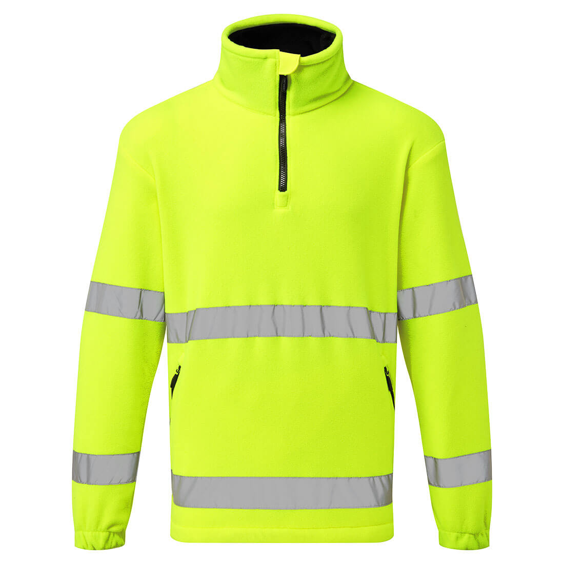 F302 - Hi-Vis Fleece med 1/2 dragkedja - Bild 3