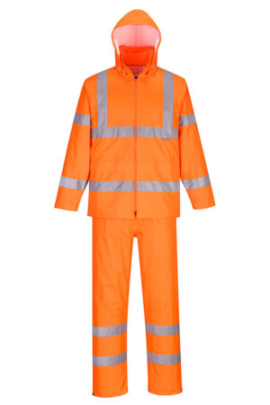 H448 - Hi-Vis packbart regnställ