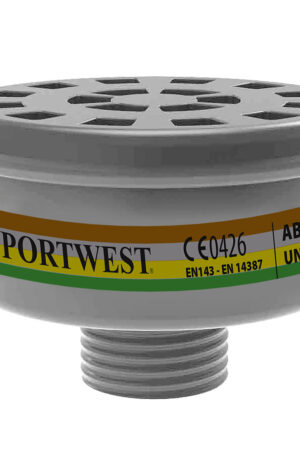 P926 - ABEK2 Gas Filter Universal Thread (Pk4) Svart