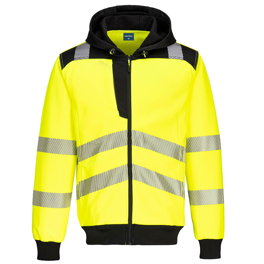 PW327 - PW3 Hi-Vis Zip Hoodie med dragkedja - Bild 3