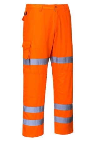 RT49 - Hi-Vis Three Band Combat Trousers Orange