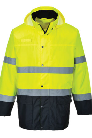 S166 - Lite Two-Tone Traffic Jacka Gul/Marinblå