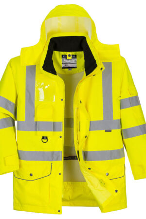 S427 - Hi-Vis 7-i-1 Traffic Jacka Gul