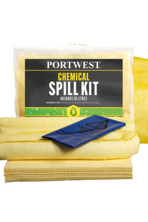 SM91 - PW Spill 50 liters Kemikalie Kit Gul: