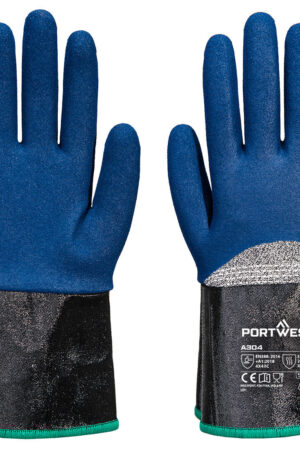 A304 - Grip C13 Nitrile Foam Extend Cuff Glove Grå/Blå (12PAR)