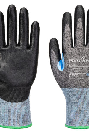 A642 - CS Cut D18 PU Glove Grå/Svart (12PAR)