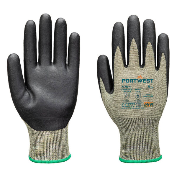 A784 - Arc Grip 18C Level 1 Handske Grön/Svart