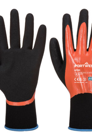 AP30 - Dermi Pro Handske Orange/Svart, 12 PAR