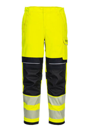 FR409 - PW3 FR Modaflame Hi-Vis Arbetsbyxa Stretch Dam Klass 2 Gul/Svart