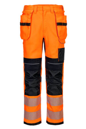 FR415 - PW3 FR Modaflame HVO Hantverksbyxa Stretch Klass 2 Orange/Svart
