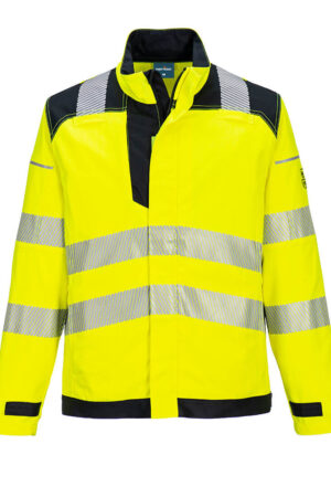 FR714 - PW3 FR Modaflame Hi-Vis Arbetsjacka Stretch Klass 3 Gul/Svart