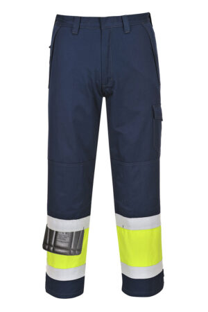 MV26 - Hi-Vis Modaflame Byxa Gul/Marinblå