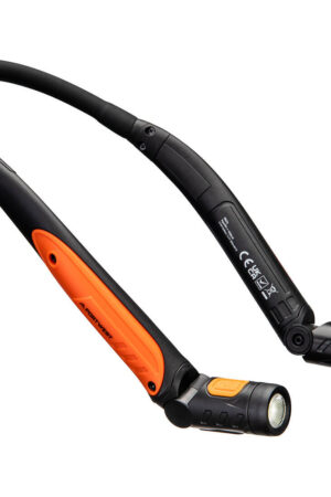 PA73 - USB-uppladdningsbart LED-halslampa Svart/Orange