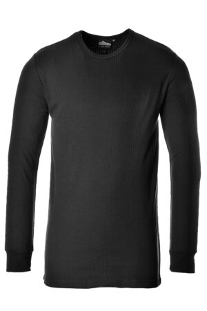 B123 - Termisk T-shirt Långärmad Svart