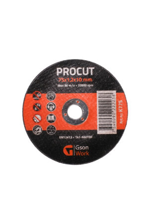 Slip & Kap / Kapskivor Procut 75 x 1,2 x 10 mm, 5 st